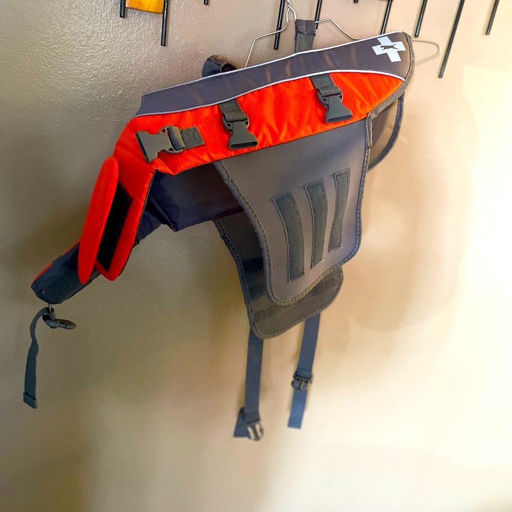 Ripstop Dog Life Jacket with Handle for Small Dogs